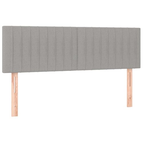 Têtes De Lit 2 PCs Gris Clair 72x5x78/88 Cm Tissu