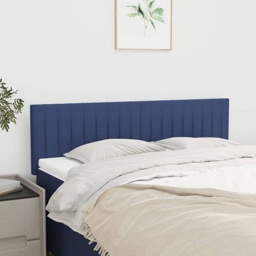 Têtes De Lit 2 PCs Bleu 72x5x78/88 Cm Tissu
