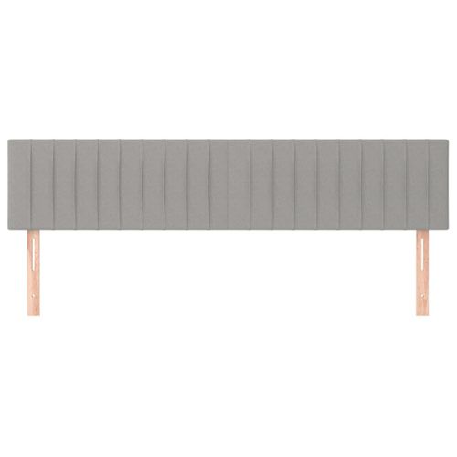 Têtes De Lit 2 PCs Gris Clair 80x5x78/88 Cm Tissu