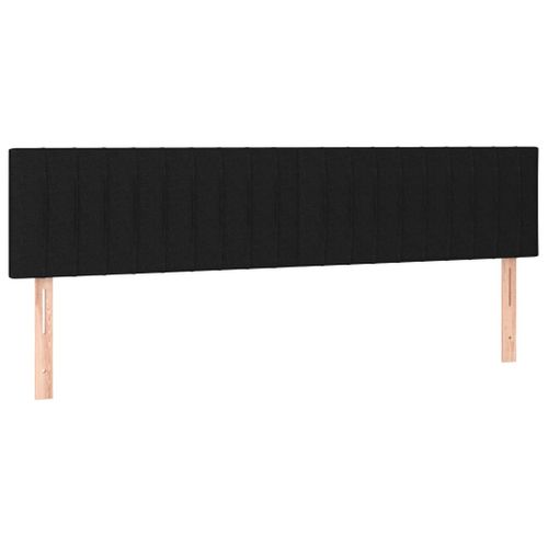 Têtes De Lit 2 PCs Noir 80x5x78/88 Cm Tissu