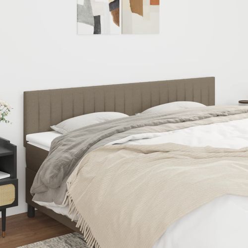 Têtes De Lit 2 PCs Taupe 80x5x78/88 Cm Tissu