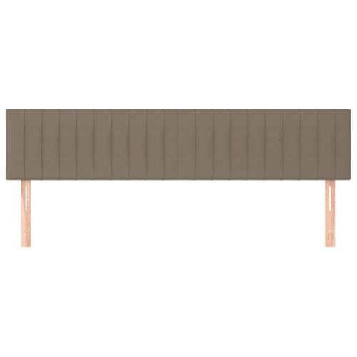 Têtes De Lit 2 PCs Taupe 80x5x78/88 Cm Tissu