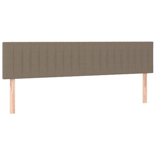 Têtes De Lit 2 PCs Taupe 80x5x78/88 Cm Tissu