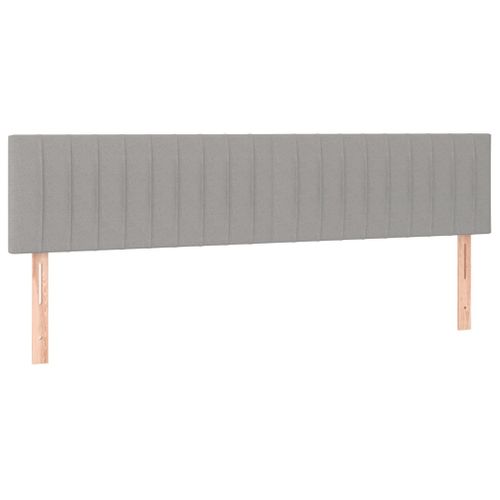 Têtes De Lit 2 PCs Gris Clair 90x5x78/88 Cm Tissu