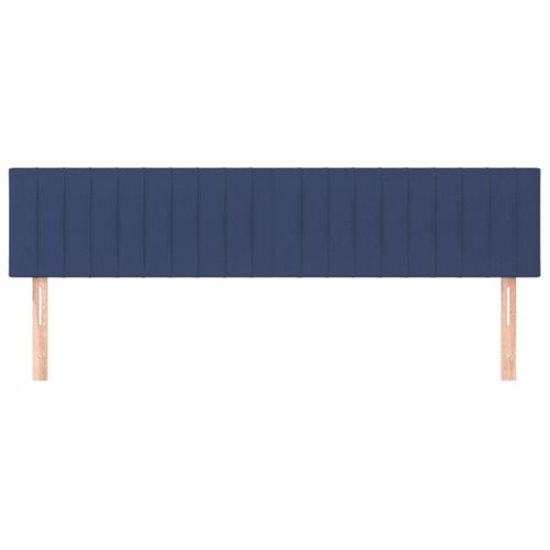 Têtes De Lit 2 PCs Bleu 100x5x78/88 Cm Tissu