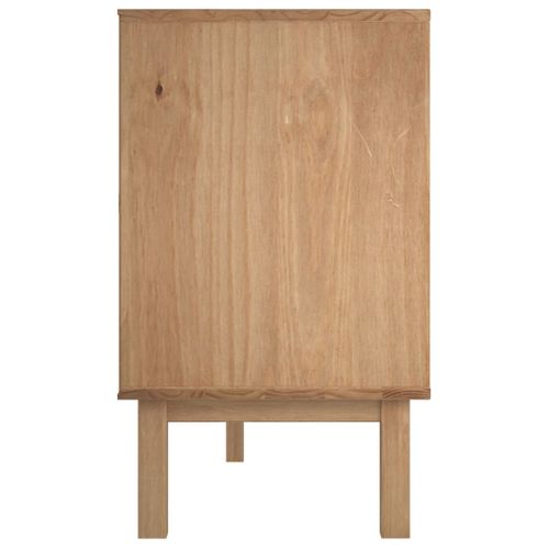 Buffet Otta Marron Et Gris 113,5x43x73 Cm Bois Massif Pin