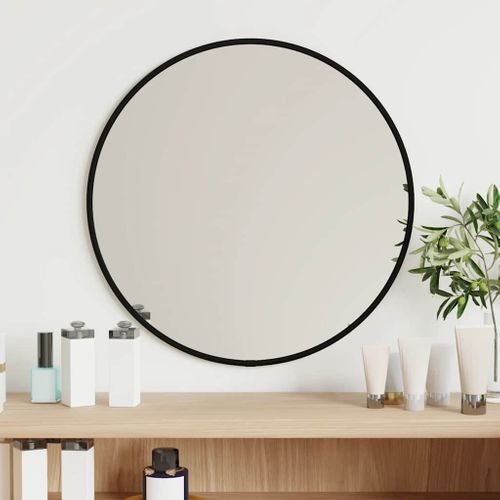 Miroir Mural Noir Ø 40 Cm Rond