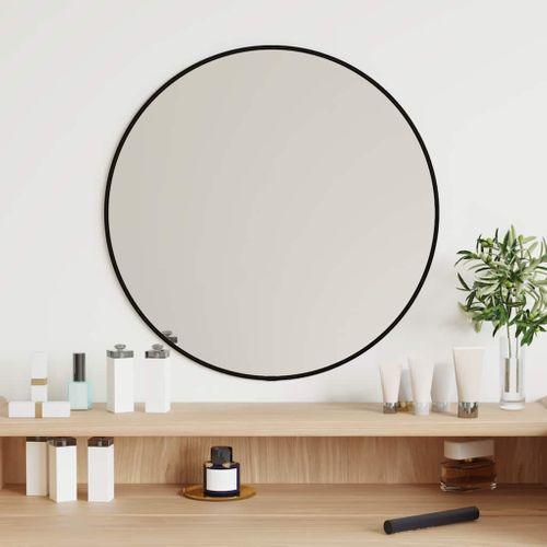 Miroir Mural Noir Ø 50 Cm Rond