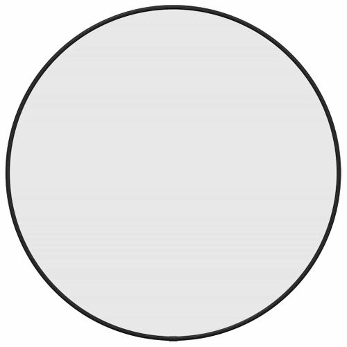 Miroir Mural Noir Ø 50 Cm Rond