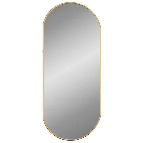 Miroir Mural Doré 70x30 Cm Ovale