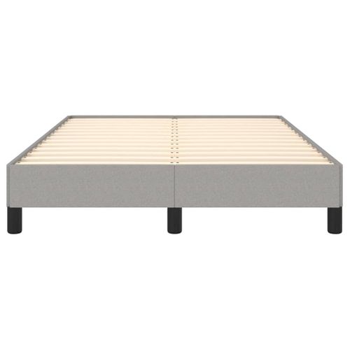Cadre De Lit Sans Matelas Gris Clair 120x200 Cm Tissu