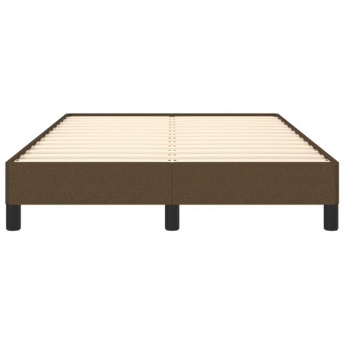 Cadre De Lit Sans Matelas Marron Foncé 120x200 Cm Tissu