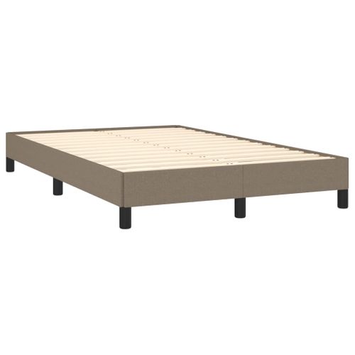 Cadre De Lit Sans Matelas Taupe 120x200 Cm Tissu