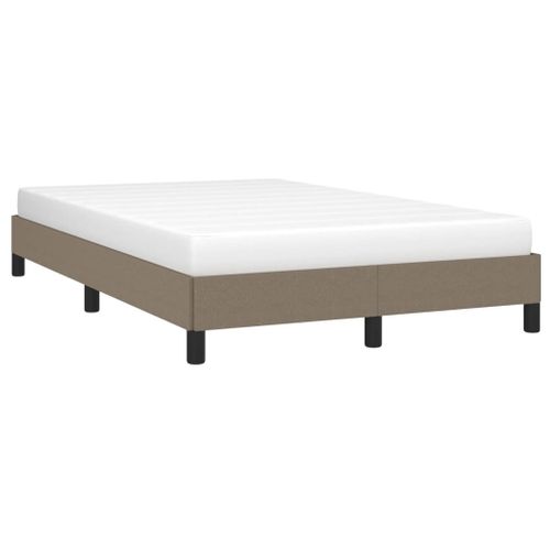 Cadre De Lit Sans Matelas Taupe 120x200 Cm Tissu