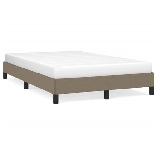 Cadre De Lit Sans Matelas Taupe 120x200 Cm Tissu