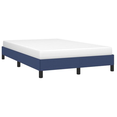 Cadre De Lit Sans Matelas Bleu 120x200 Cm Tissu