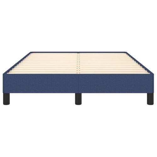 Cadre De Lit Sans Matelas Bleu 120x200 Cm Tissu