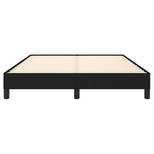 Cadre De Lit Noir 140x190 Cm Tissu