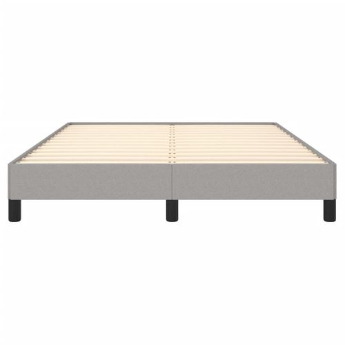 Cadre De Lit Gris Clair 140x200 Cm Tissu