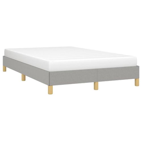 Cadre De Lit Sans Matelas Gris Clair 120x200 Cm Tissu