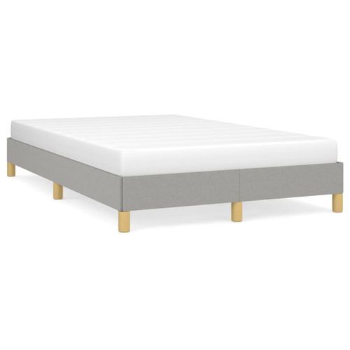 Cadre De Lit Sans Matelas Gris Clair 120x200 Cm Tissu