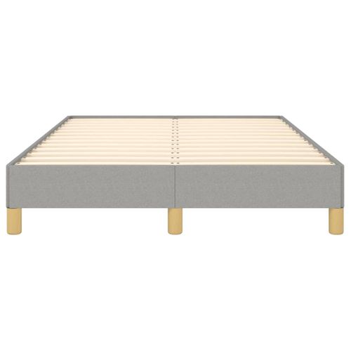 Cadre De Lit Sans Matelas Gris Clair 120x200 Cm Tissu