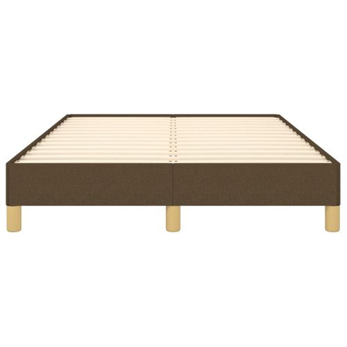 Cadre De Lit Sans Matelas Marron Foncé 120x200 Cm Tissu