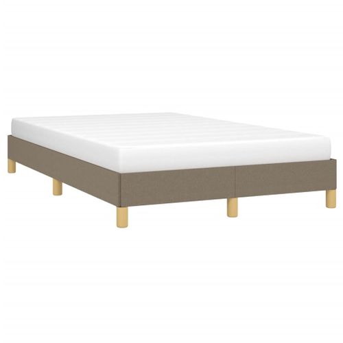 Cadre De Lit Sans Matelas Taupe 120x200 Cm Tissu