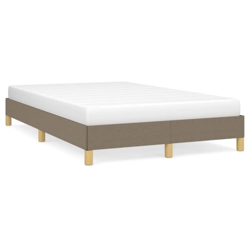 Cadre De Lit Sans Matelas Taupe 120x200 Cm Tissu