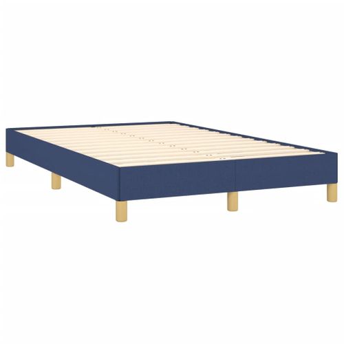 Cadre De Lit Sans Matelas Bleu 120x200 Cm Tissu