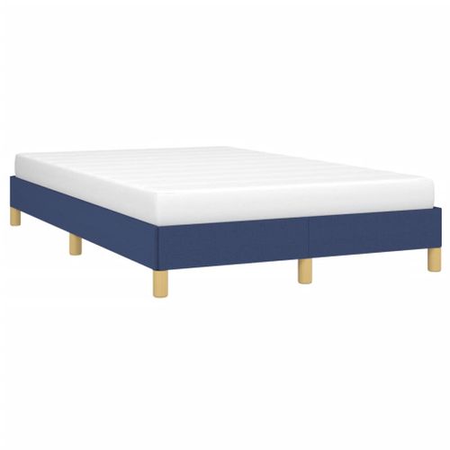 Cadre De Lit Sans Matelas Bleu 120x200 Cm Tissu