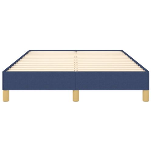 Cadre De Lit Sans Matelas Bleu 120x200 Cm Tissu