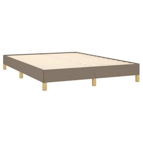 Cadre De Lit Sans Matelas Taupe 140x190 Cm Tissu