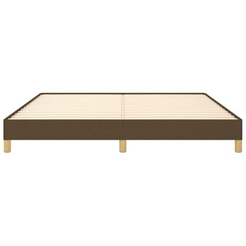 Cadre De Lit Sans Matelas Marron Foncé 180x200 Cm Tissu