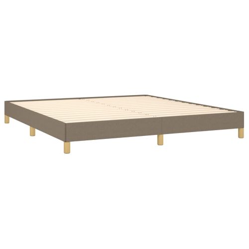 Cadre De Lit Sans Matelas Taupe 180x200 Cm Tissu