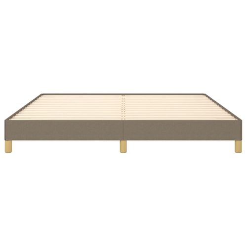 Cadre De Lit Sans Matelas Taupe 180x200 Cm Tissu
