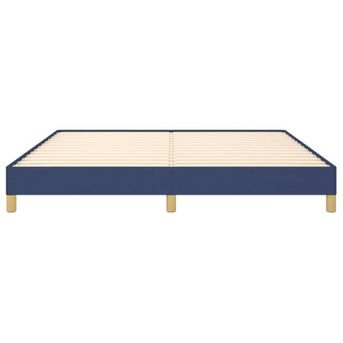 Cadre De Lit Sans Matelas Bleu 180x200 Cm Tissu