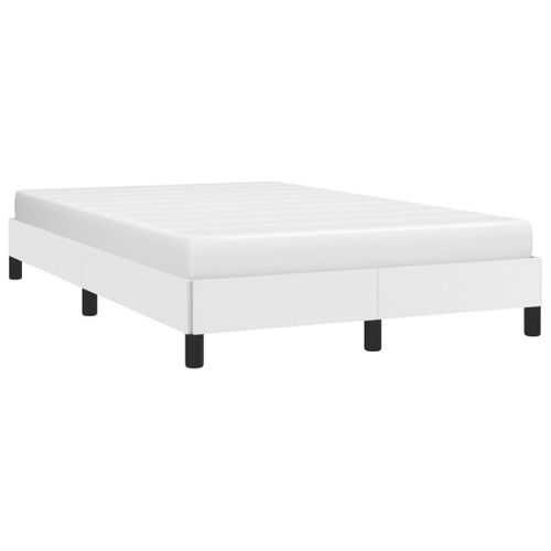 Cadre De Lit Sans Matelas Blanc 120x200 Cm Simili