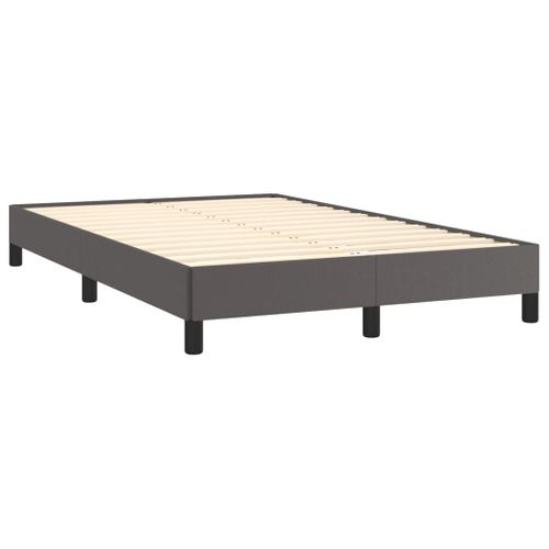 Cadre De Lit Sans Matelas Gris 120x200 Cm Simili