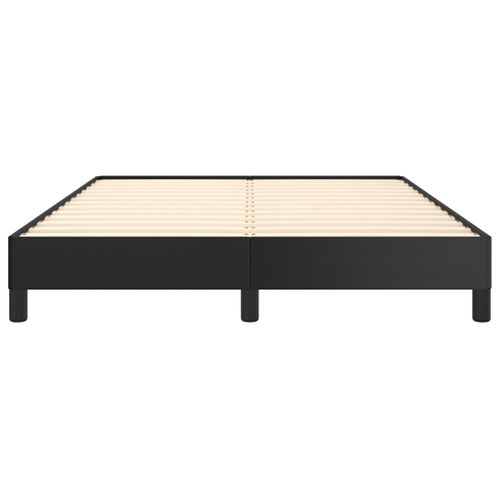 Cadre De Lit 140x190 Cm Simili Noir