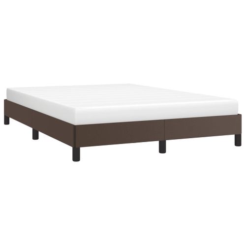 Cadre De Lit Sans Matelas Marron 140x200 Cm Simili
