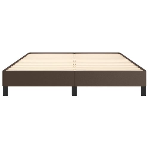 Cadre De Lit Sans Matelas Marron 140x200 Cm Simili