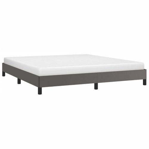 Cadre De Lit Sans Matelas Gris 160x200 Cm Simili