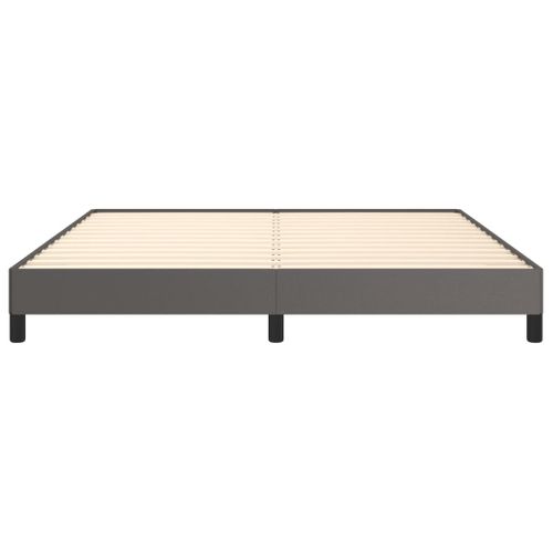 Cadre De Lit Sans Matelas Gris 160x200 Cm Simili