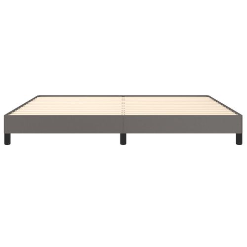 Cadre De Lit Sans Matelas Gris 200x200 Cm Simili