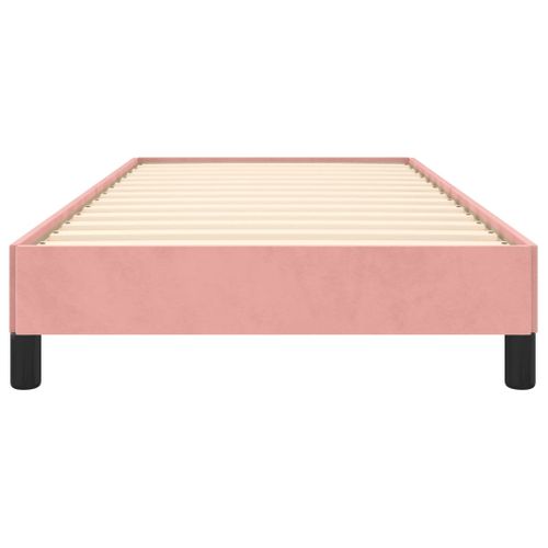 Cadre De Lit Rose 90x190 Cm Velours
