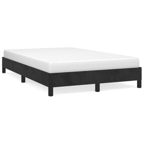 Cadre De Lit Sans Matelas Noir 120x200 Cm Velours