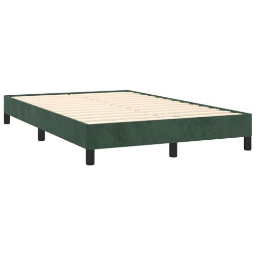 Cadre De Lit Sans Matelas Vert Foncé 120x200 Cm Velours
