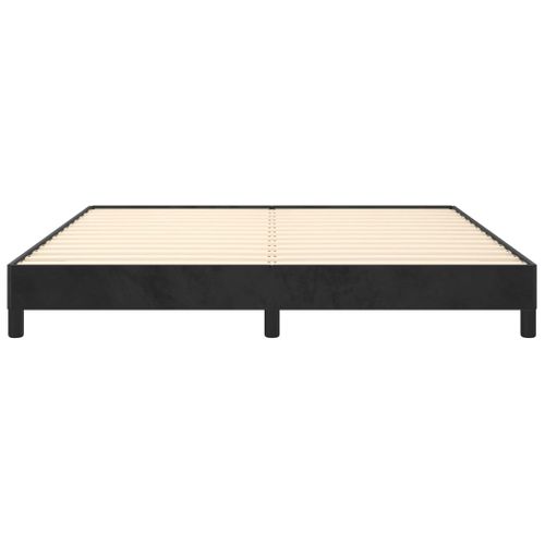 Cadre De Lit Sans Matelas Noir 160x200 Cm Velours