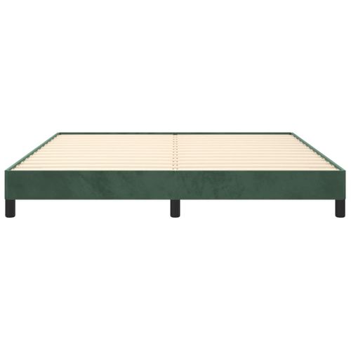 Cadre De Lit Vert Foncé 180x200 Cm Velours